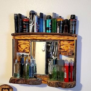 Hand made personal vanity made from reclaimed pallet wood...